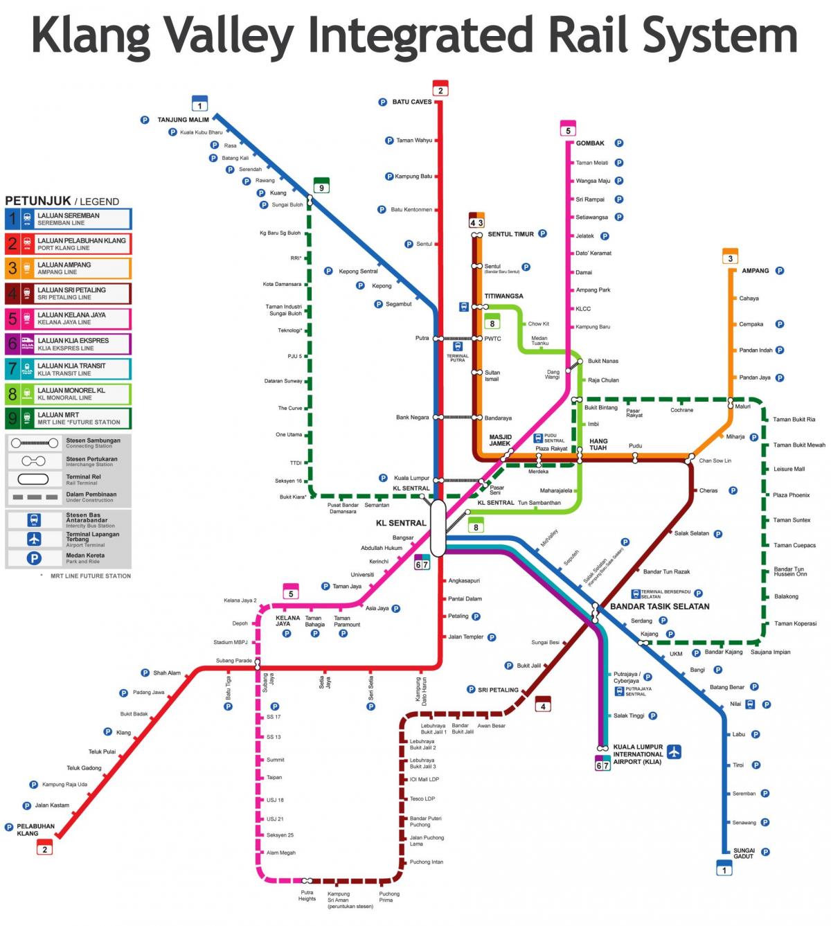malajzia vlak mapu 2016