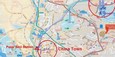 Chinatown malajzia mapu