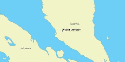 Mapa hlavné mesto malajzie