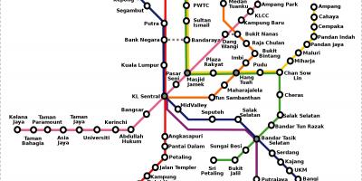 Malajzia metro mapu