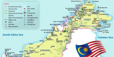 Letiská v malajzii mapu