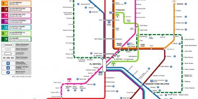 Mapa vlak malajzia