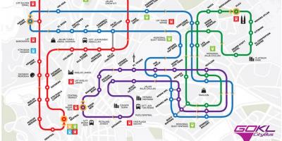 Ísť kl mestskej autobusovej dopravy mapu