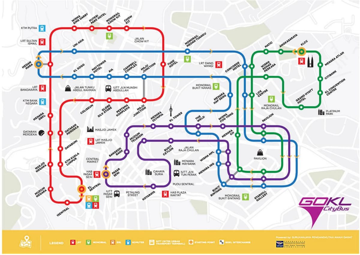 ísť kl mestskej autobusovej dopravy mapu