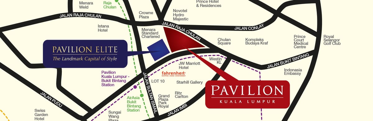 Mapa pavilón kl