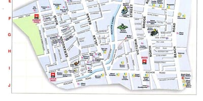 Mapa arabská ulica kuala lumpur