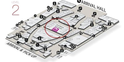 Klia2 príchodu mapu